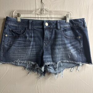 Express Dark Blue Jean Shorts